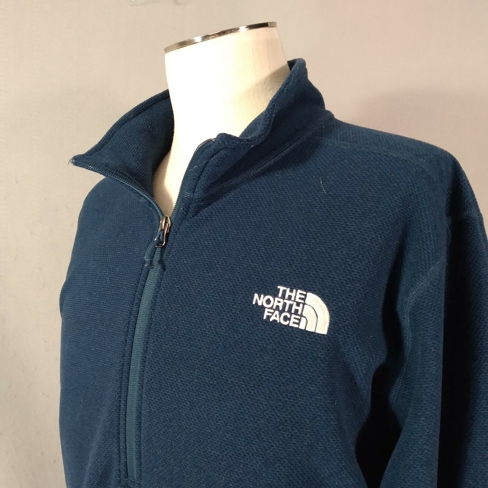 The North Face sweater pullover 1/4 zip men's XL extra‎ large Blue fleece - Picture 6 of 12